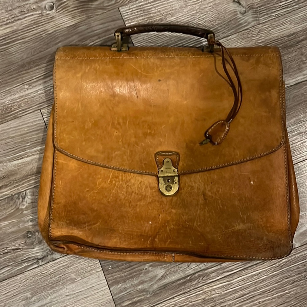 Vintage BREE leather briefcase tote bag